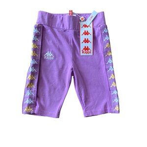 NWT Kappa Violet Lavender, Yellow and Bright White Athletic shorts XSmall